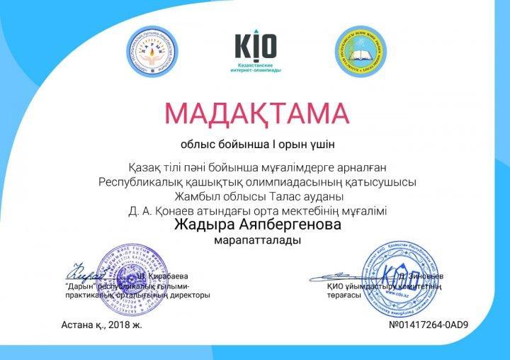 Мұғалімдер  жетістігі 